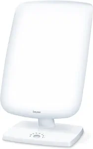 Beurer TL 90 Tageslichtlampe, Lichttherapielampe mit stufenloser Neigungsverstellung, Behandlungszeit-Anzeige, Weiß | 1er Pack