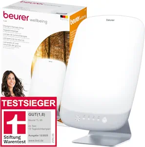 Beurer TL 95 Tageslichtlampe, TESTSIEGER Stiftung Warentest, Simulation von Tageslicht, 14000 Lux, Medizinprodukt, Tageslichtleuchte bei Lichtmangelerscheinungen, SunLike® LED-Technologie, mit Dimmer