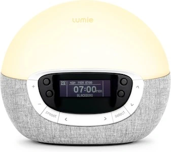 Lumie Bodyclock Shine 300 - Lichtwecker mit Radio, 15 Klängen und Einschlafsonnenuntergang 