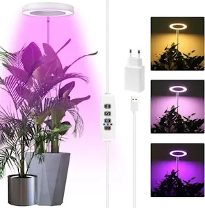 Sondiko LED Pflanzenlampe, Pflanzenlampen Vollspektrum Bis Zu 140 CM Höhe Mit 72 LEDs, 3 Beleuchtungsmodi, 3/9/12-Std.-Auto-Timer, 9 Helligkeitsstufen, Verstellbare Höhe, Ideal für Große Pflanzen,1PCS [Energieklasse F]
